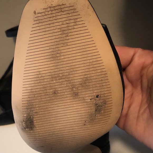 BCBGeneration black mesh ankle strap heels - Picture 2 of 6